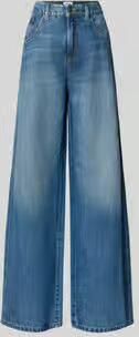 CAMBIO Wide leg jeans van katoenmix model 'PALAZZO'