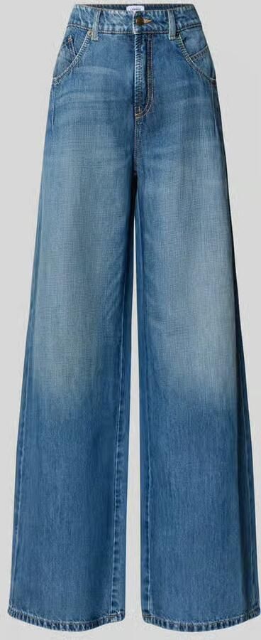 CAMBIO Wide leg jeans van katoenmix model 'PALAZZO' - Foto 3