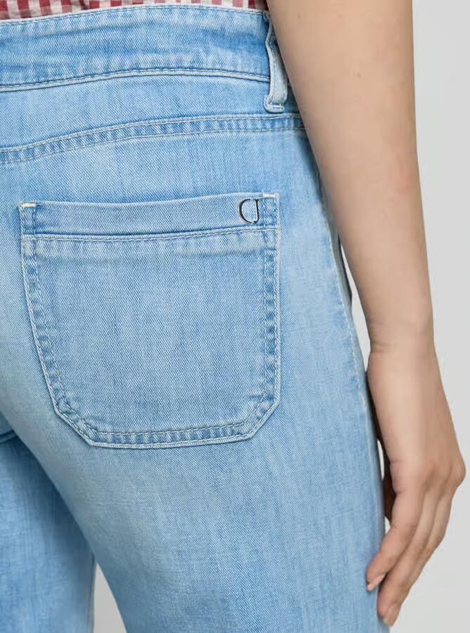 CAMBIO Wide leg jeans van katoenmix model 'TESS'
