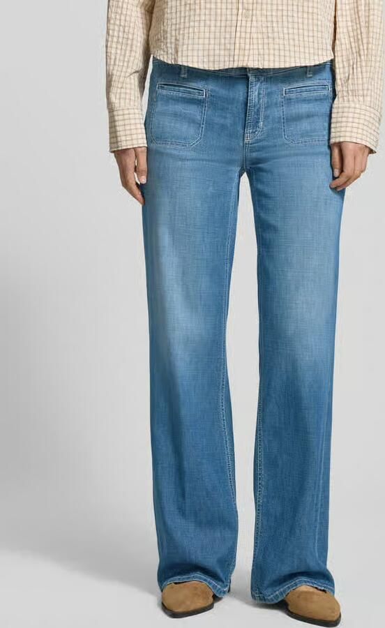 CAMBIO Wide leg jeans van katoenmix model 'TESS' - Foto 2
