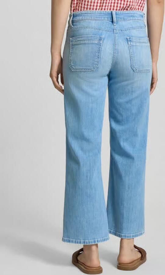CAMBIO Wide leg jeans van katoenmix model 'TESS' - Foto 3