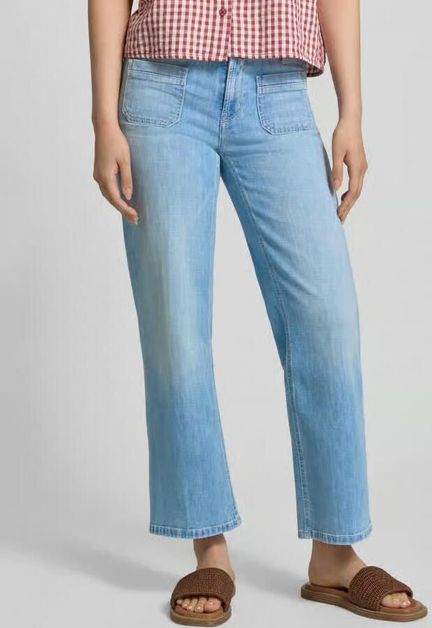 CAMBIO Wide leg jeans van katoenmix model 'TESS' - Foto 2