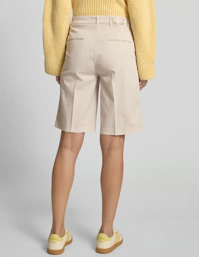 CAMBIO Wide leg korte broek met persplooien model 'STELLA BERM'