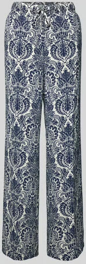 CAMBIO Wide leg stoffen broek met tunnelkoord model 'AVRIL' - Foto 2