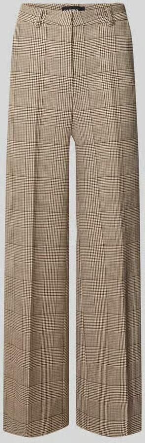 CAMBIO wide leg wijdte broek met mix van viscose en wol model 'ALEXIS'