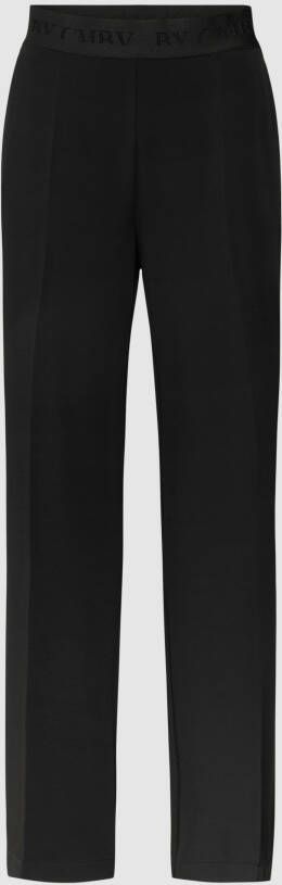CAMBIO Stoffen broek met elastische band met logo model 'Cameron'