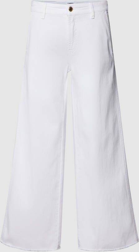 CAMBIO Witte Flared Jeans Nieuwe Collectie Online Bestellen White Dames