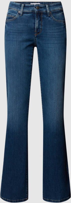 CAMBIO Paris Flared Jeans in middelblauwe wassing Blue Dames