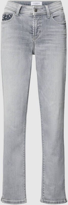 CAMBIO Piper Short Jeans Trendy en veelzijdig Gray Dames
