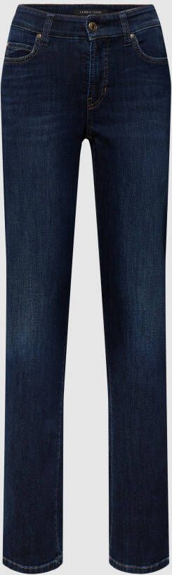 CAMBIO Flared jeans met labeldetails model 'TESS WIDE LEG'