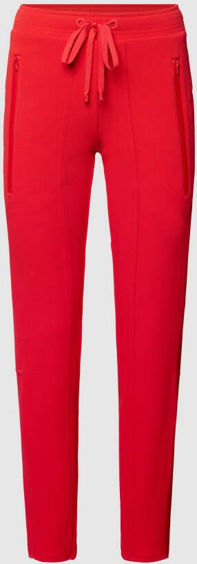 CAMBIO Mom fit broek met labeldetails