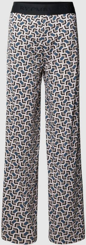 CAMBIO Stoffen broek met all-over motief model 'ALLISON'