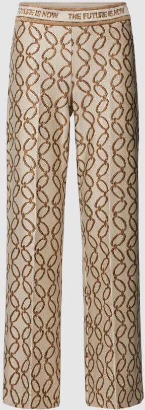 CAMBIO Stoffen broek met elastische band model 'FAITH'