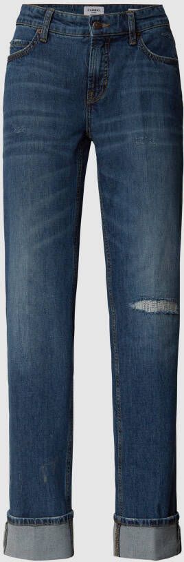 CAMBIO Straight fit jeans in used-look model 'Paris'