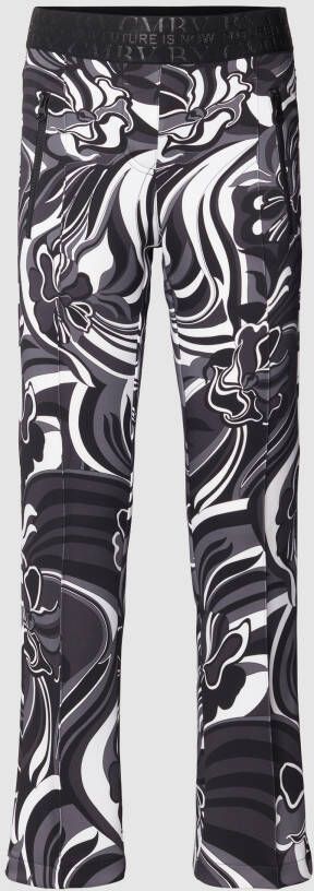CAMBIO Stretchbroek met all-over motief model 'Ranee easy kick'