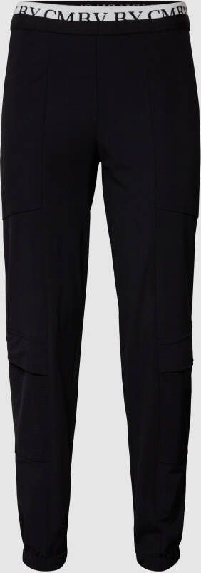 CAMBIO Stretchbroek met galonstrepen