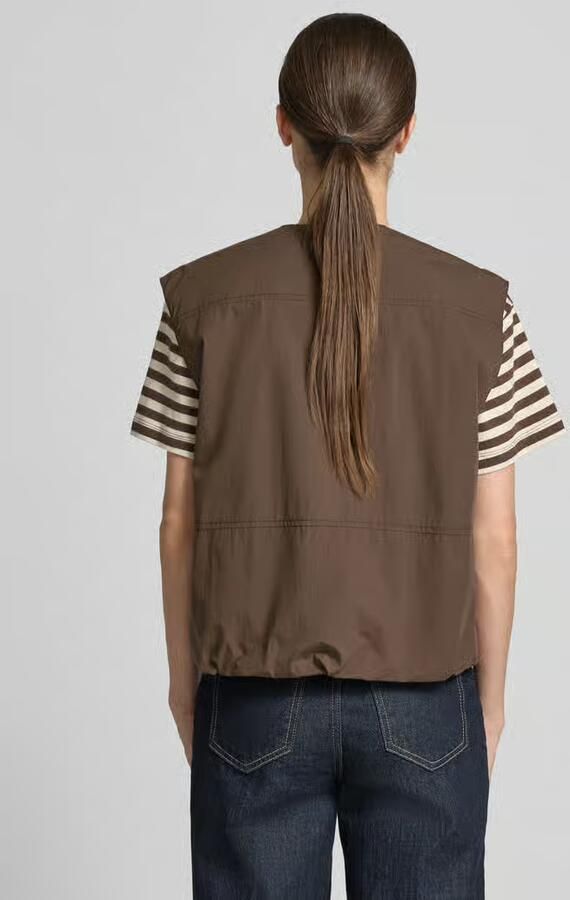 Camel active Bodywarmer met ronde hals en klepzakken - Foto 2