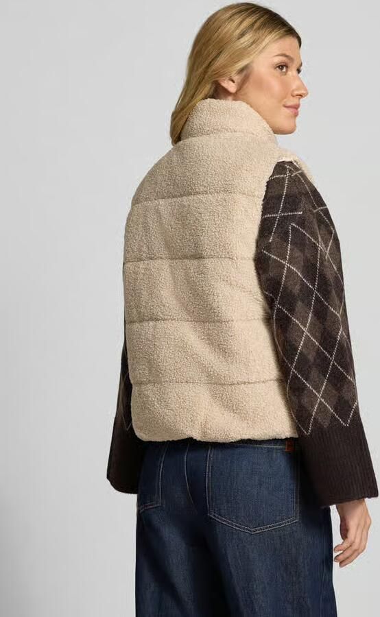 Camel active Bodywarmer van teddybont met tweewegritssluiting - Foto 3