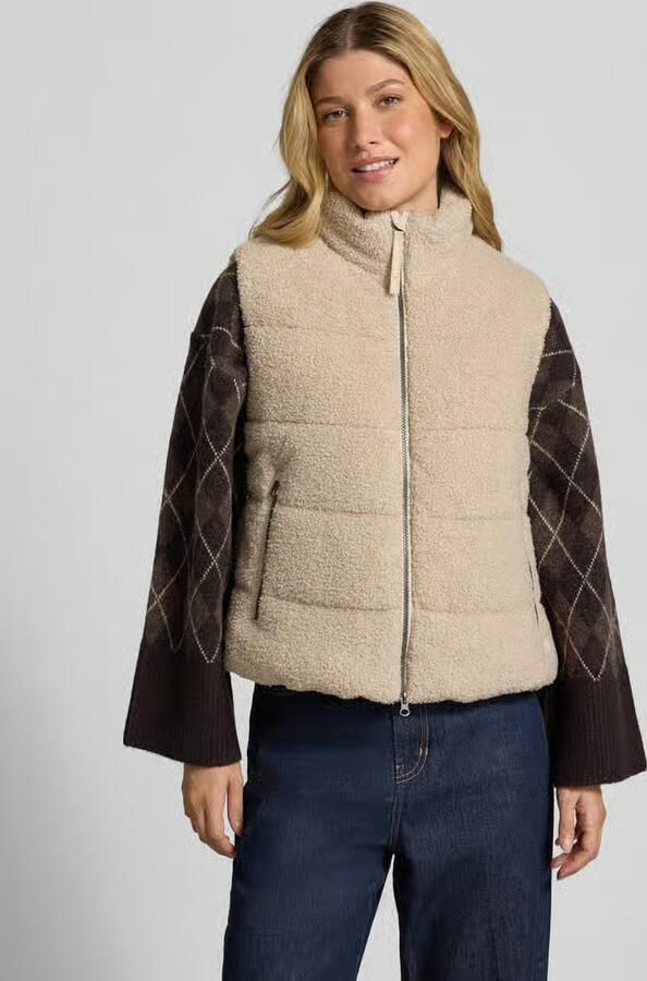 Camel active Bodywarmer van teddybont met tweewegritssluiting - Foto 2