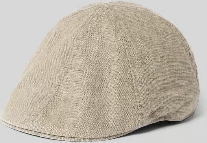 Camel active Cap van mix van katoen en linnen met labelstitching