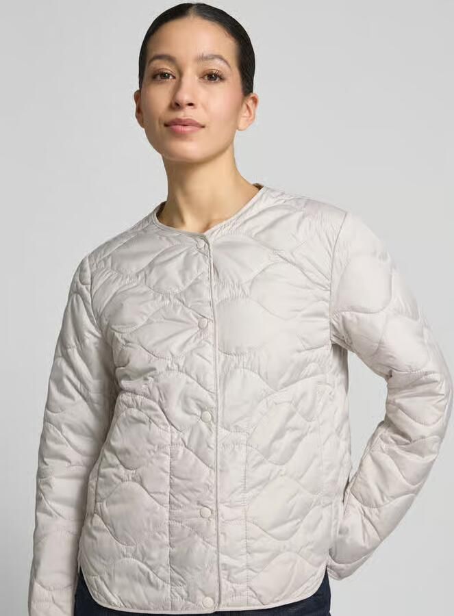 Camel active Gewatteerd jack met ronde hals