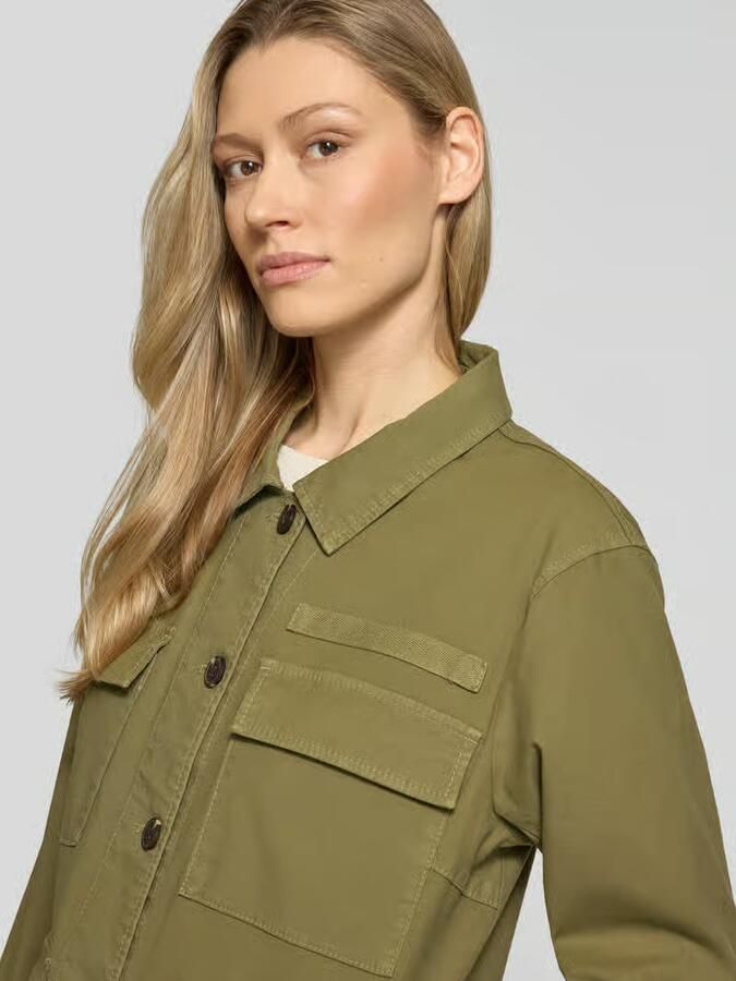 Camel active Jas met klepzakken en labeldetail
