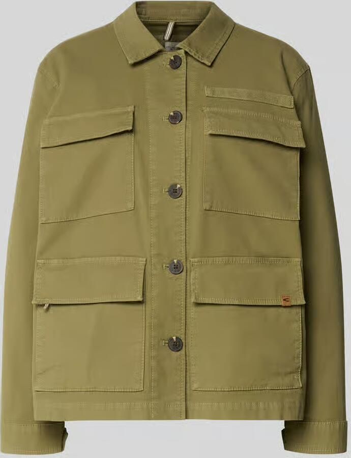 Camel active Jas met klepzakken en labeldetail - Foto 2