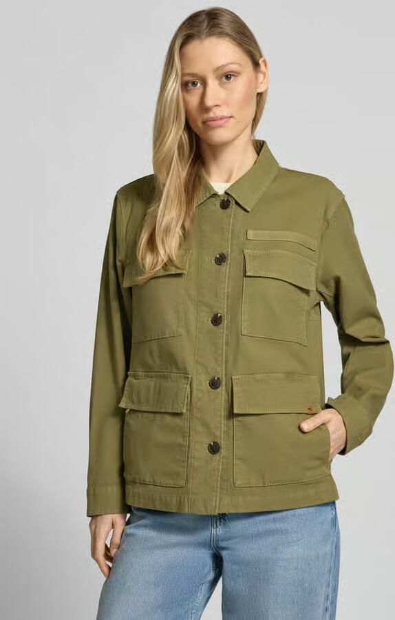 Camel active Jas met klepzakken en labeldetail - Foto 2