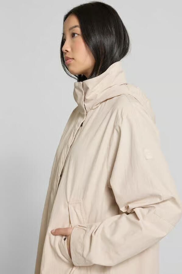 Camel active Stijlvolle Jas met Capuchon en Zakken Beige Dames - Foto 2
