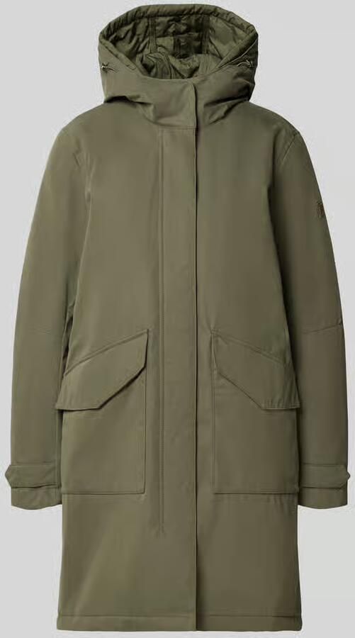 Camel active parka met capuchon en klepzakken