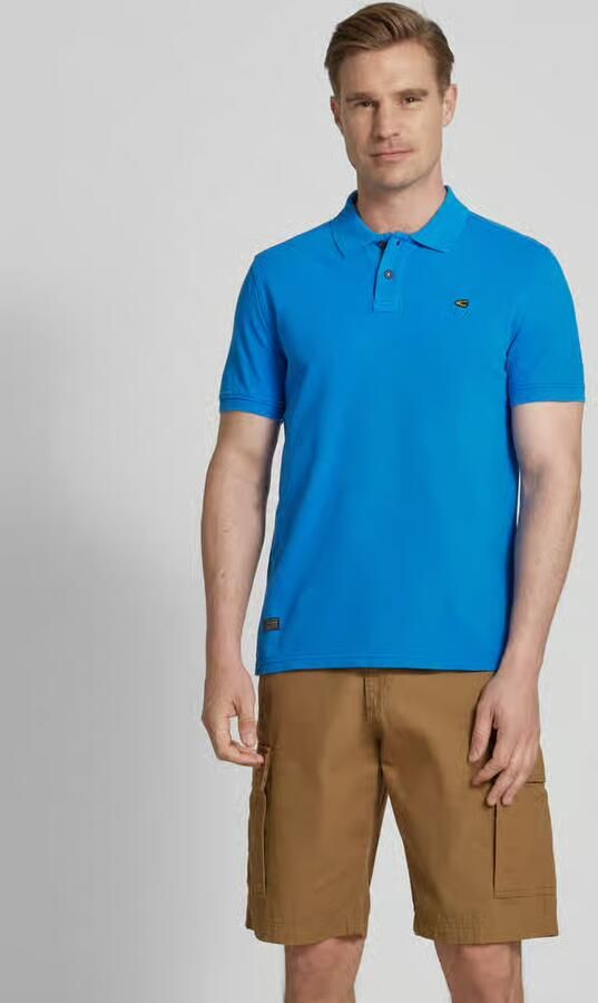 Camel active Poloshirt met labelstitching