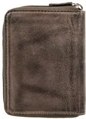 Camel active Portemonnee van leer in retro-look
