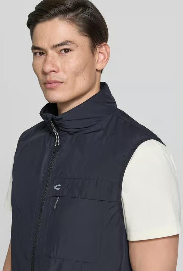 Camel active regular fit bodywarmer met gevoerde opstaande kraag