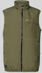 Camel active regular fit bodywarmer met gevoerde opstaande kraag