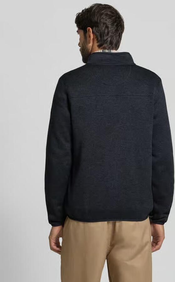 Camel active Regular fit gebreid jack in gemêleerde look met opstaande kraag - Foto 3