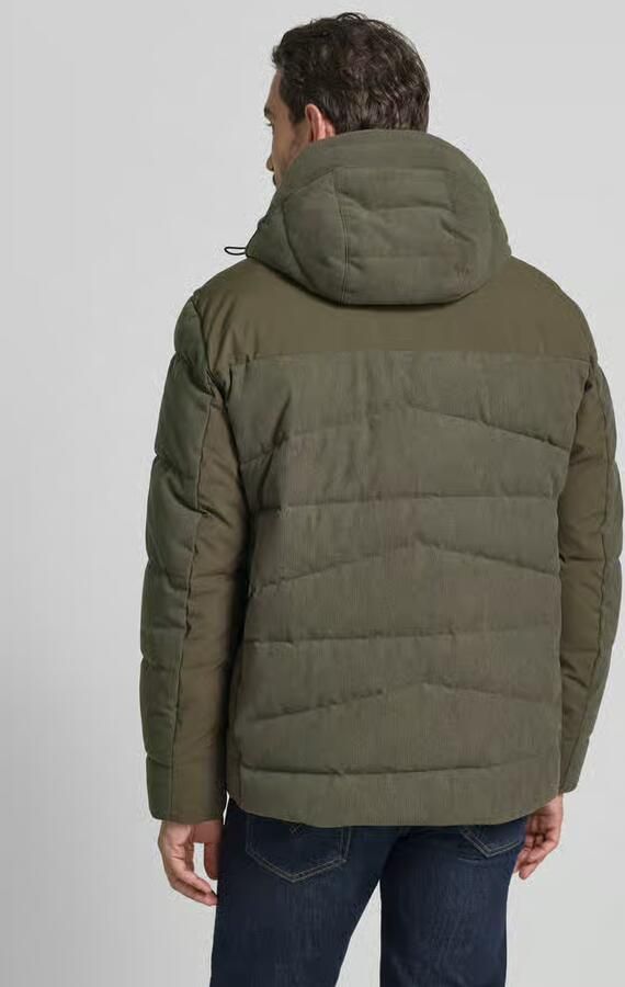 Camel active Gewatteerd regular fit jack met capuchon