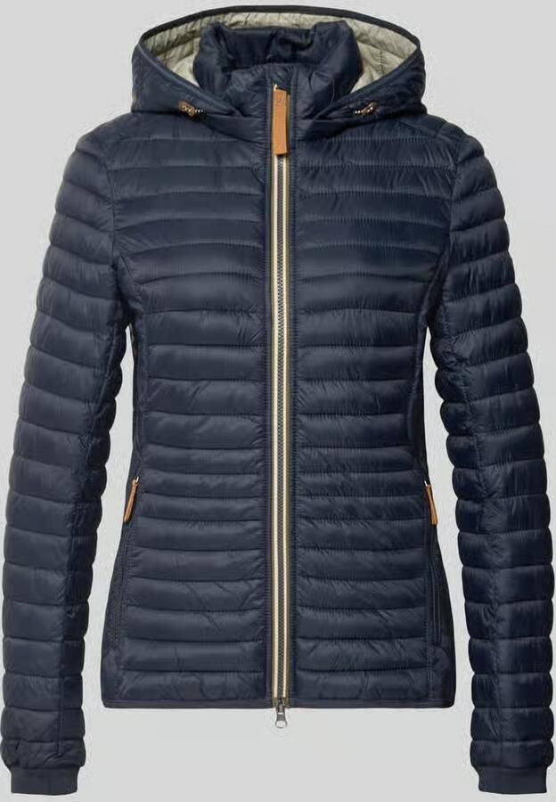 Camel active Regular fit gewatteerd jack met ritszakken