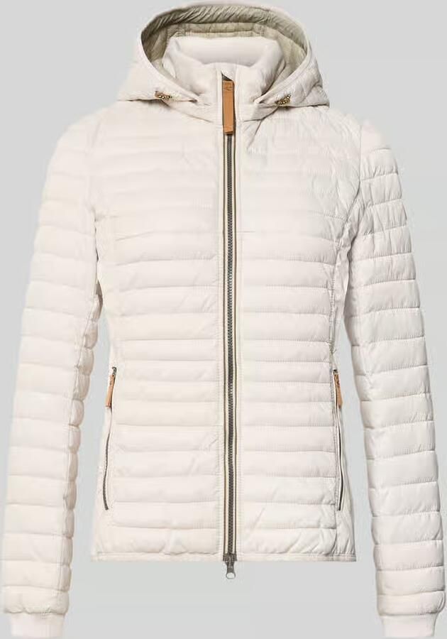 Camel active Regular fit gewatteerd jack met ritszakken