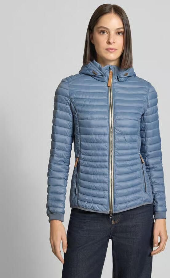 Camel active Lichte gerecyclede polyamide gewatteerde jas Blue Dames - Foto 5