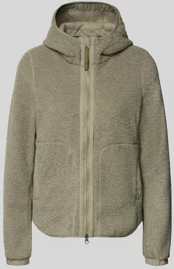 Camel active regular fit jas met imitatiebontafwerking - Foto 2