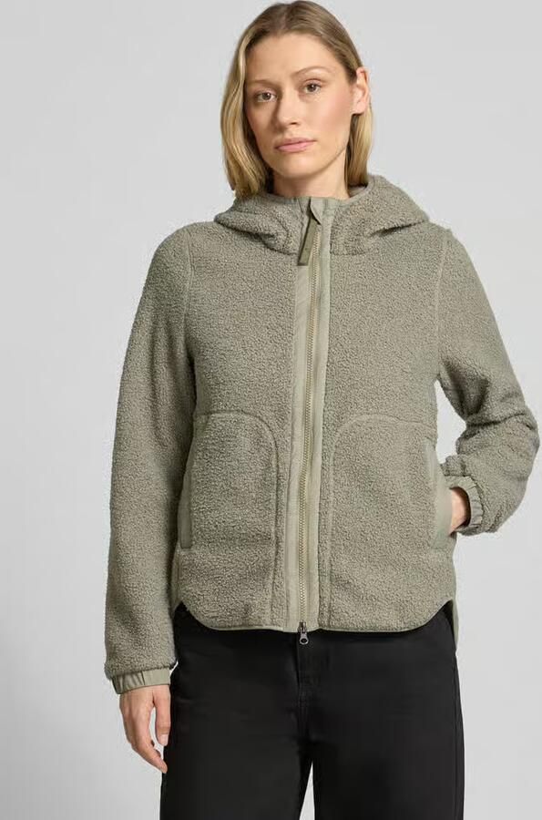 Camel active regular fit jas met imitatiebontafwerking - Foto 3