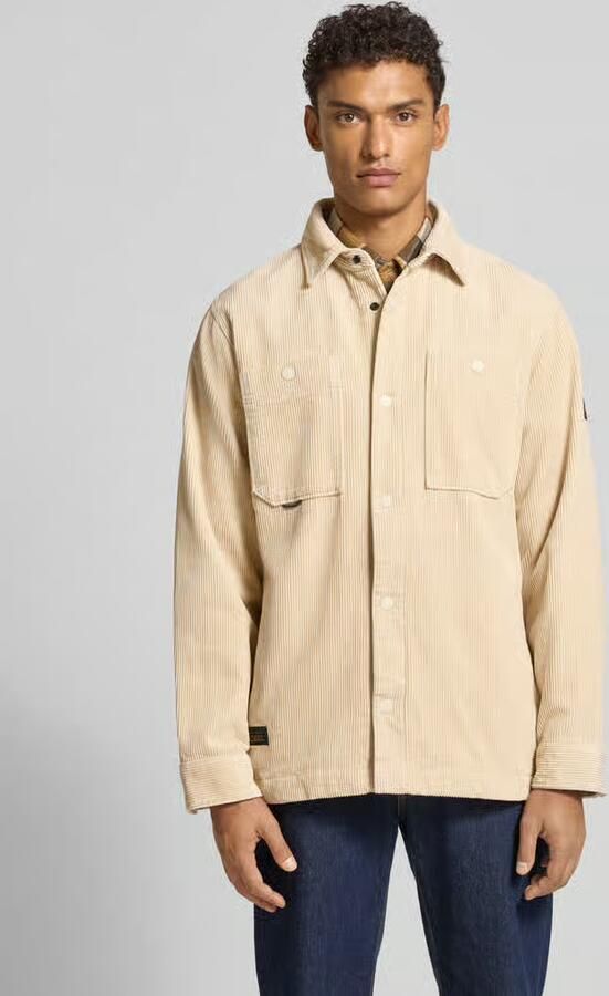 Camel active Regular fit vrijetijdsoverhemd in ribcordlook - Foto 2