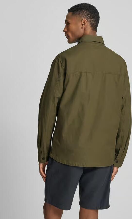 Camel active regular fit overhemdjack van puur katoen