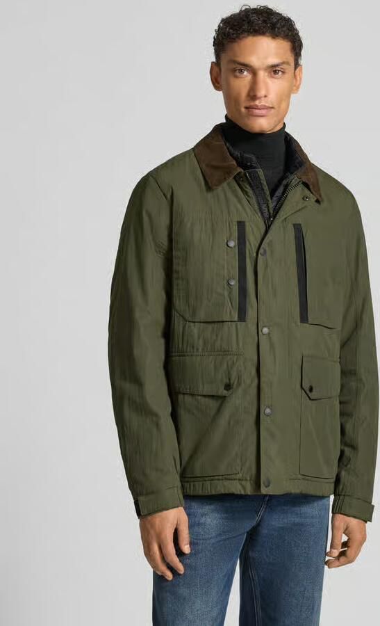 Camel active Regular fit parka met platte kraag van corduroy - Foto 2