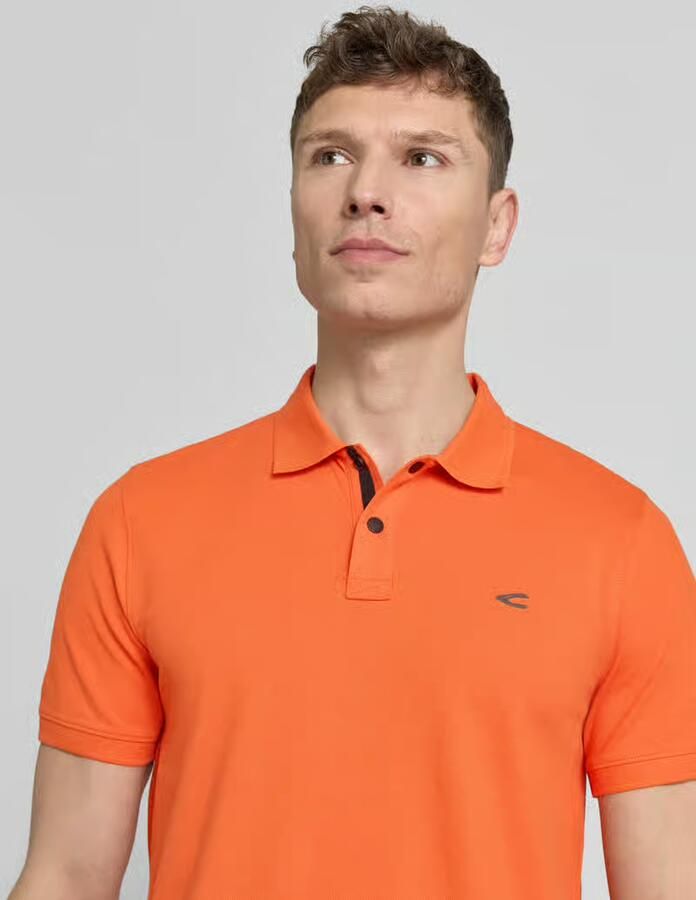 Camel active regular fit poloshirt in effen design