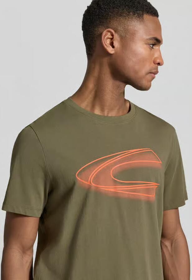 Camel active regular fit T-shirt van puur katoen