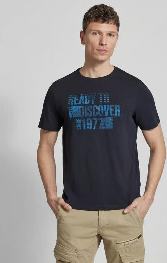 Camel active regular fit T-shirt van puur katoen - Foto 4