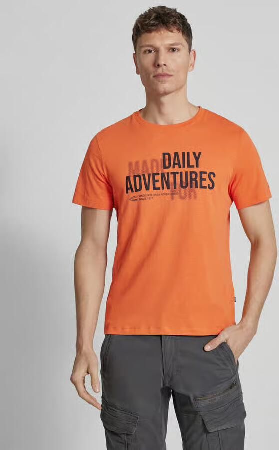 Camel active regular fit T-shirt van puur katoen - Foto 2