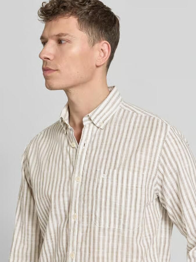 Camel active regular fit vrijetijdsoverhemd met borstzak