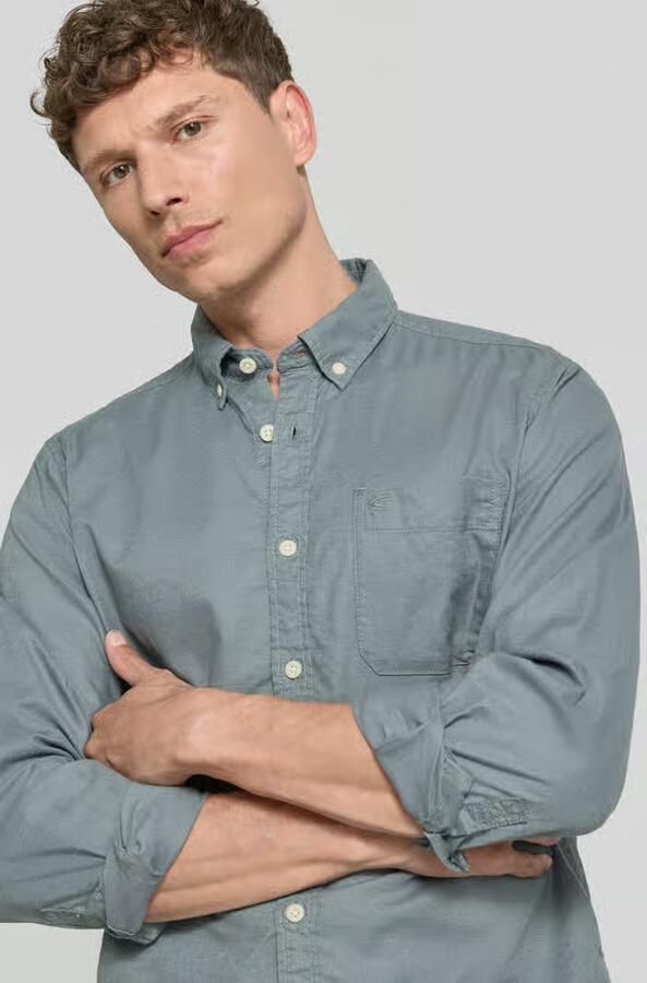 Camel active Regular fit vrijetijdsoverhemd met Button-downkraag